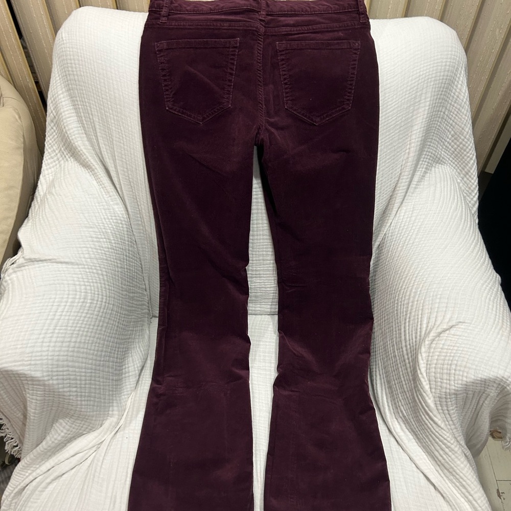 Joe Fresh Burgundy Corduroy Bootcut Pants